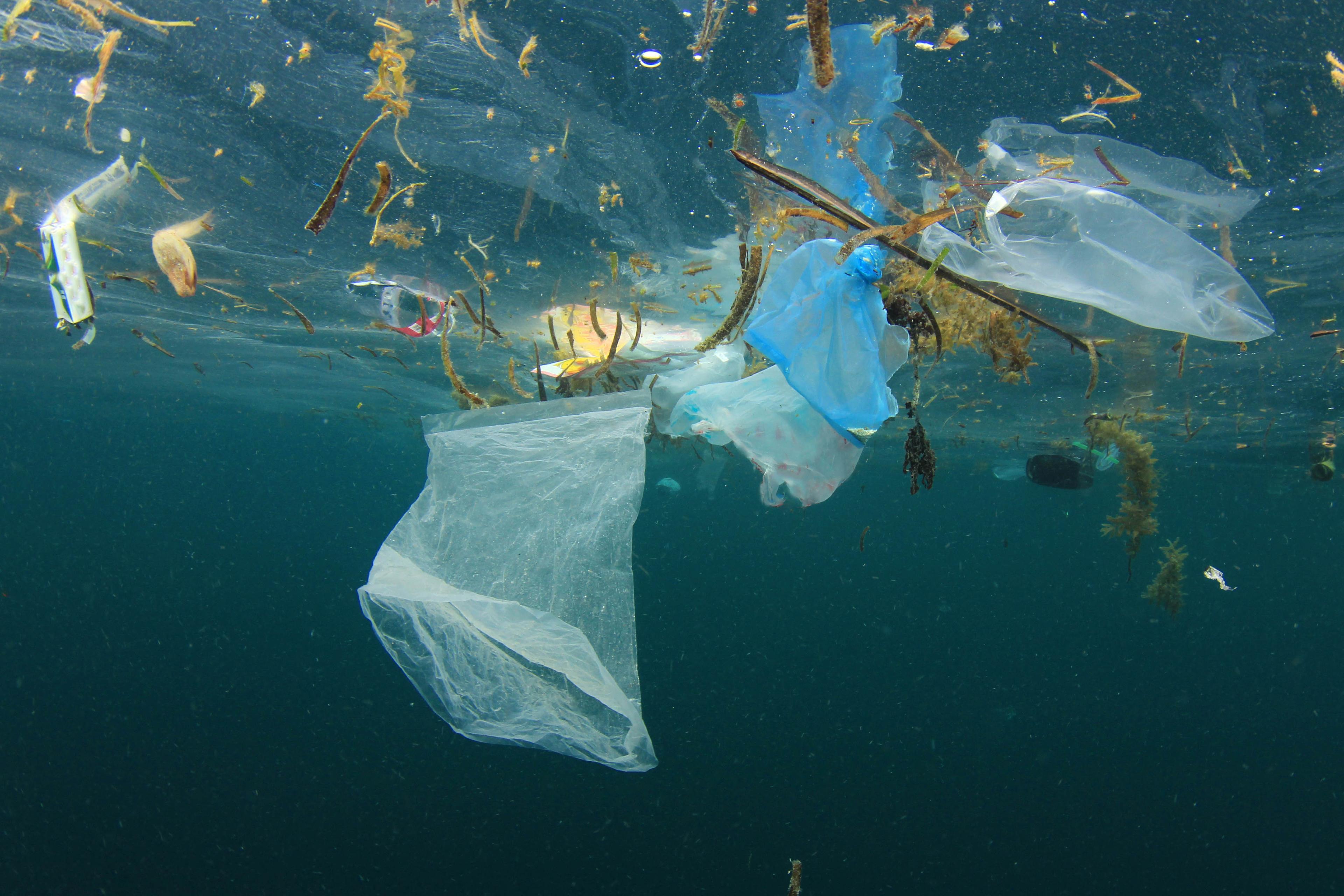 Plasticvervuiling in de oceaan