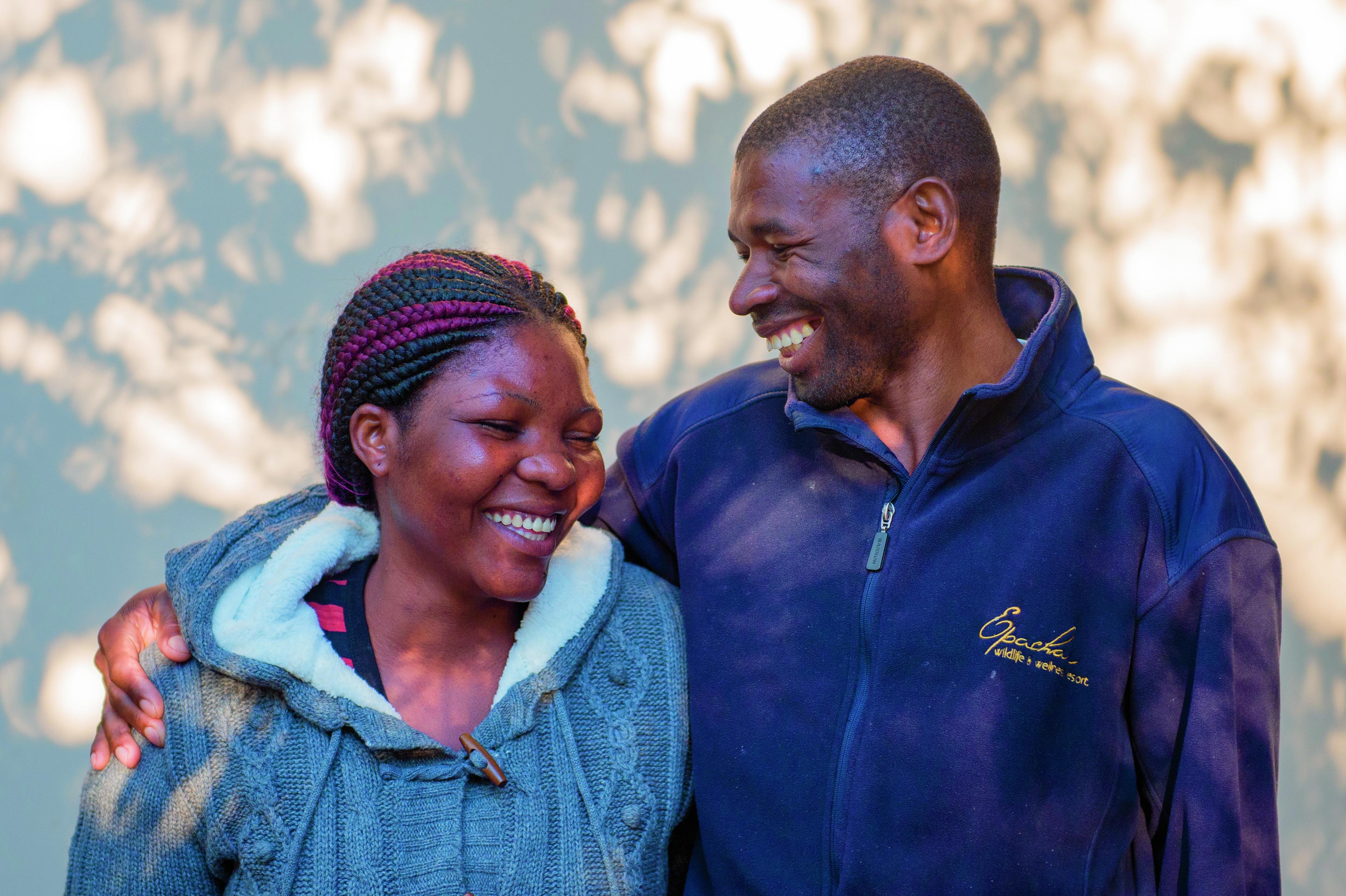 Man en vrouw Namibië