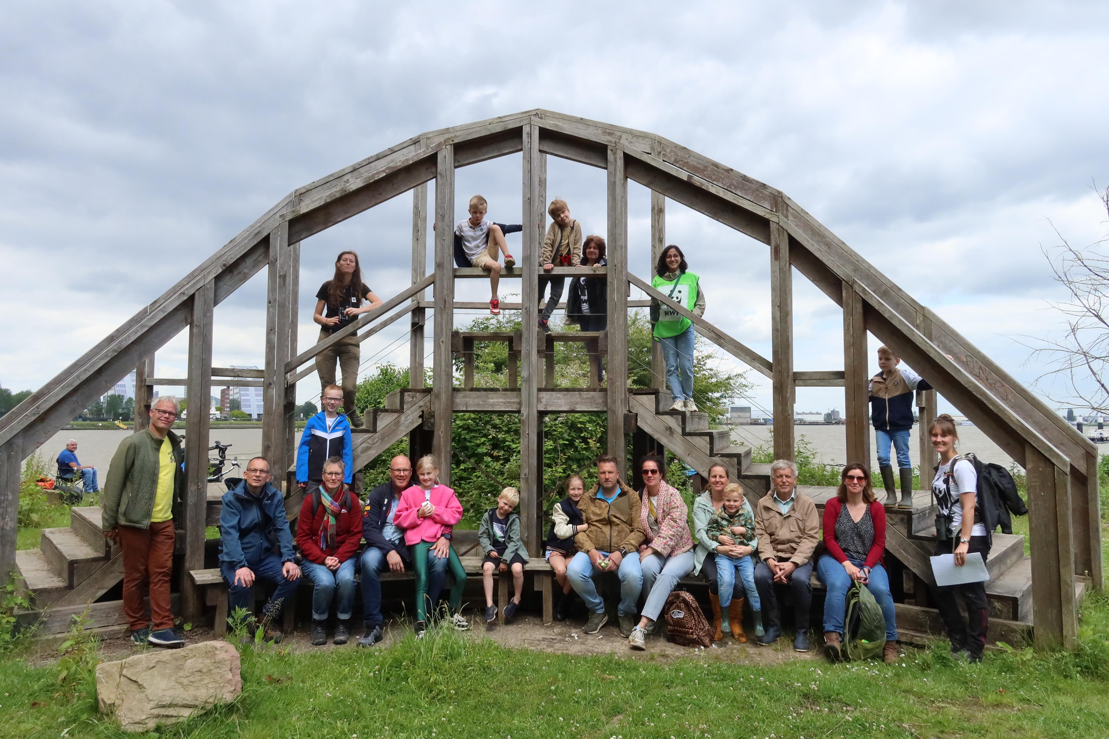 Groepsfoto activiteit WWF-vrijwilligersteam Rotterdam Drechtsteden