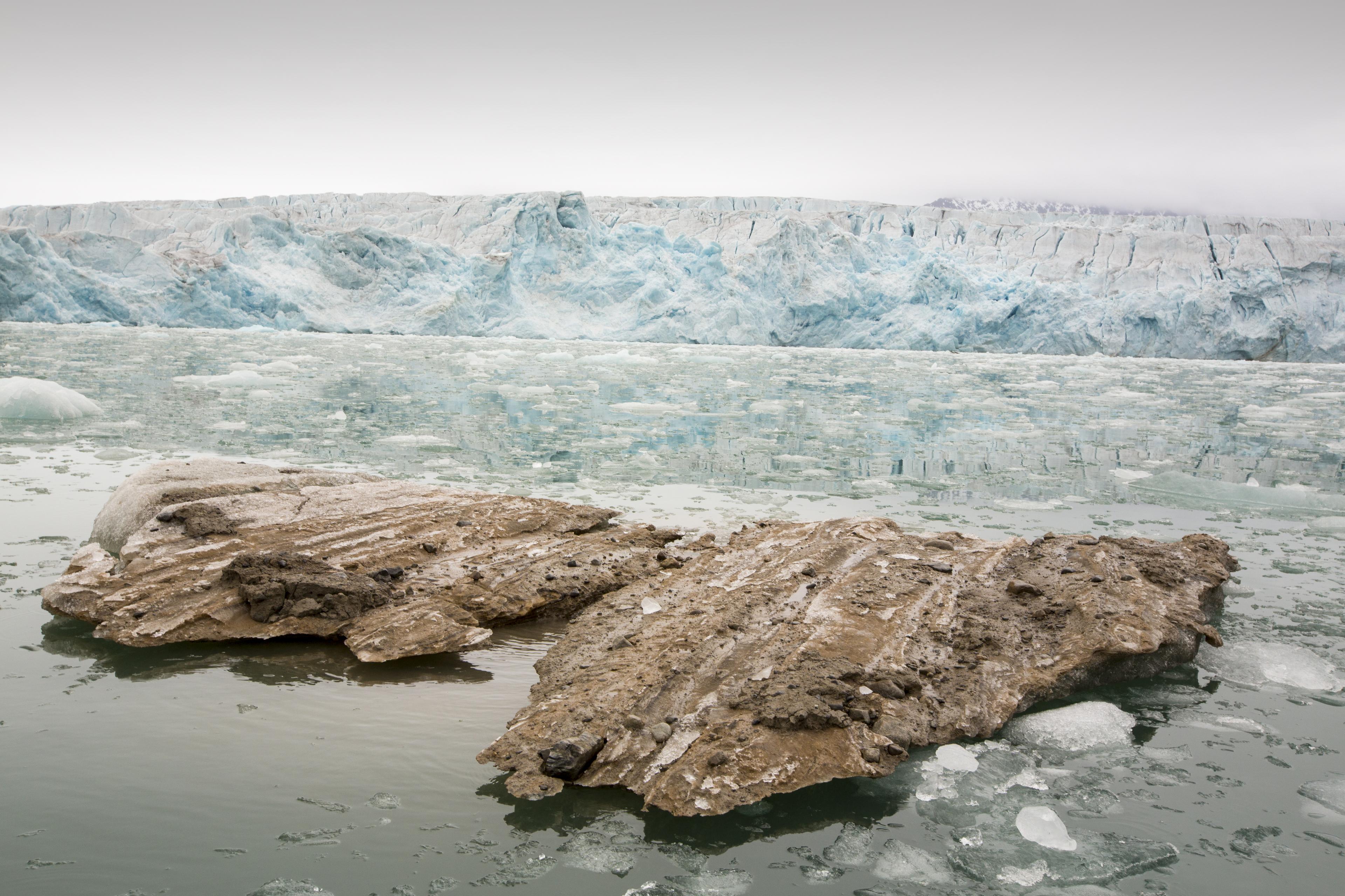 Een gletsjer in Svalbard