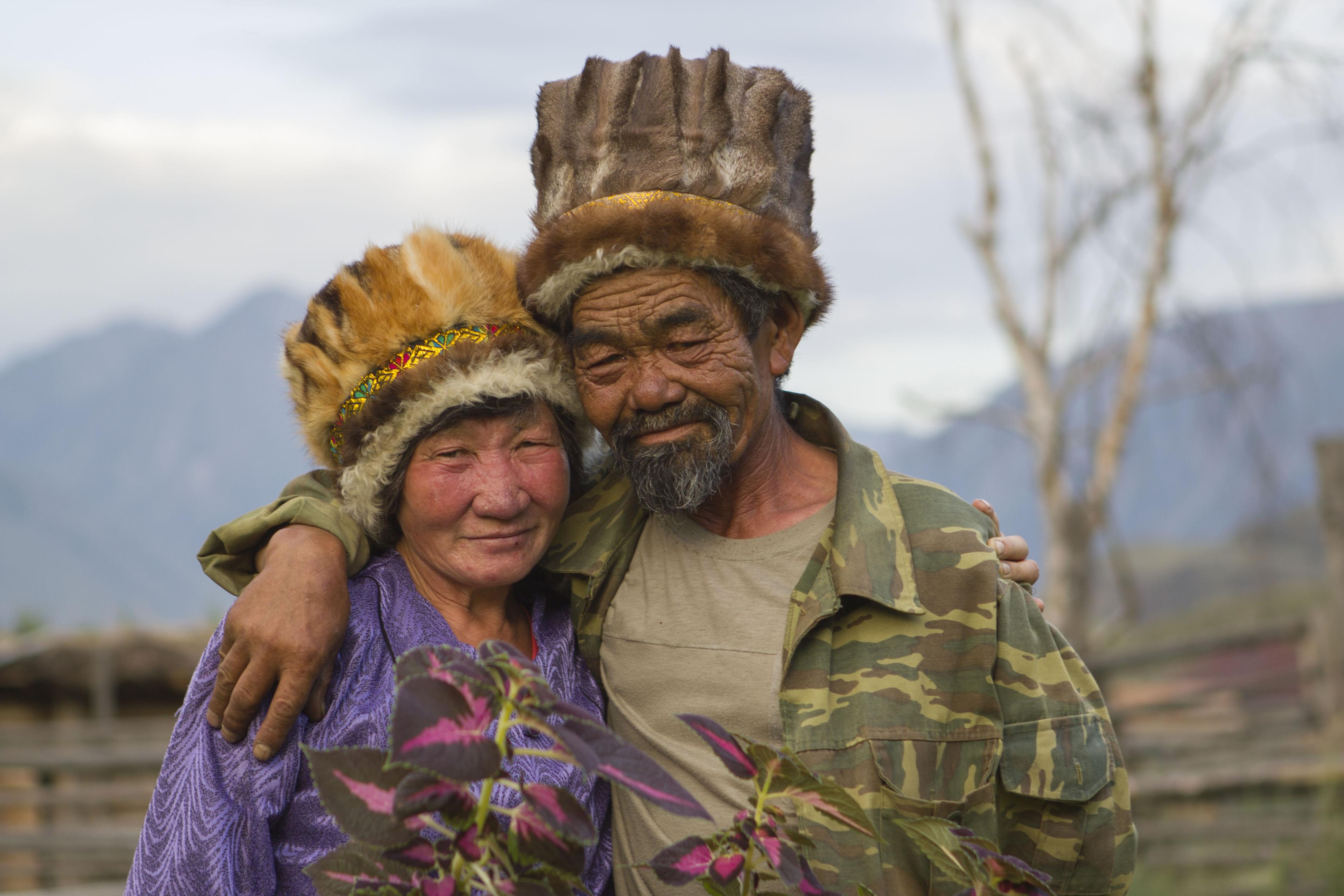 bewoners van Altai-Sayan
