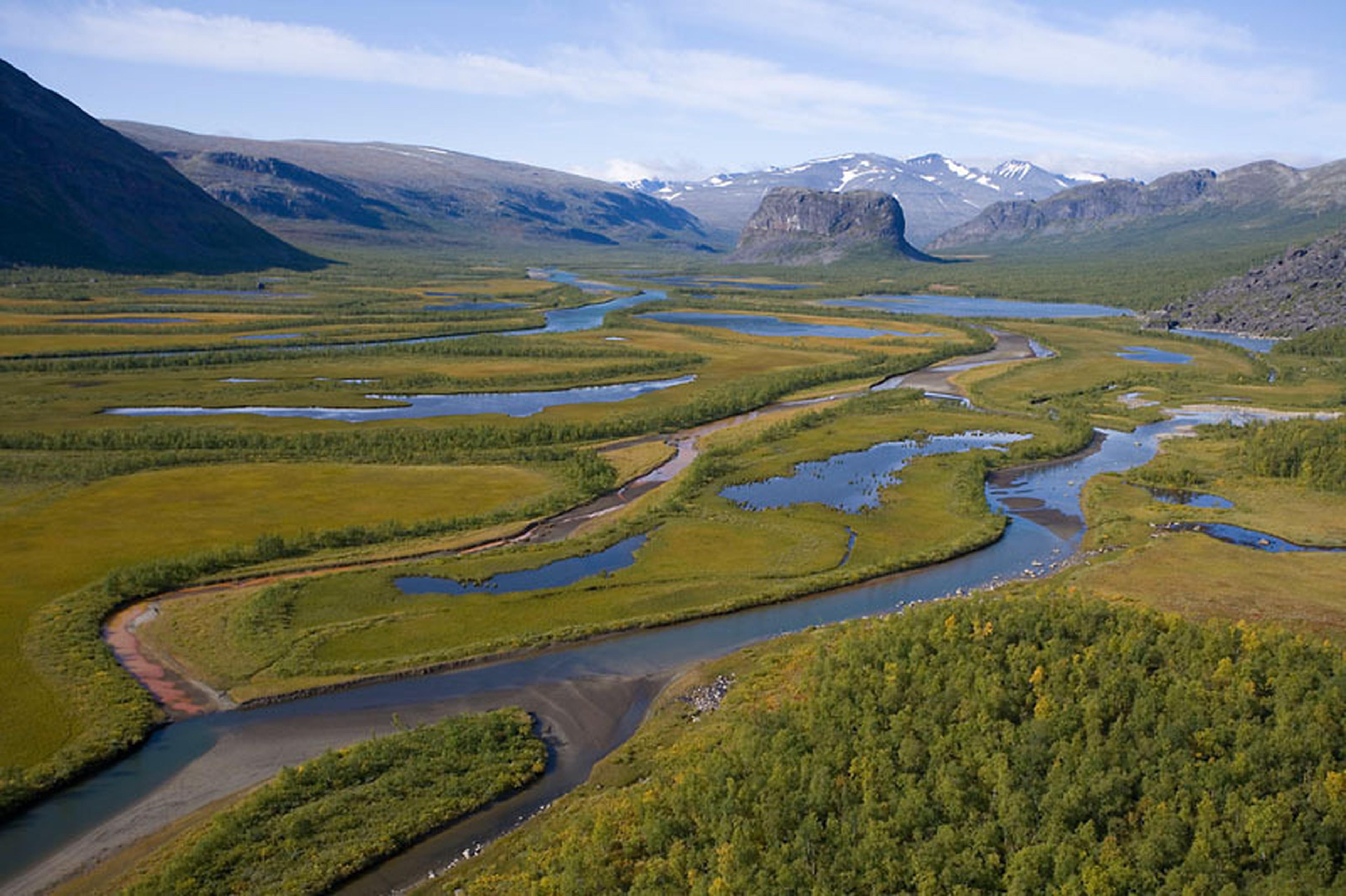 Luchtfoto rivier