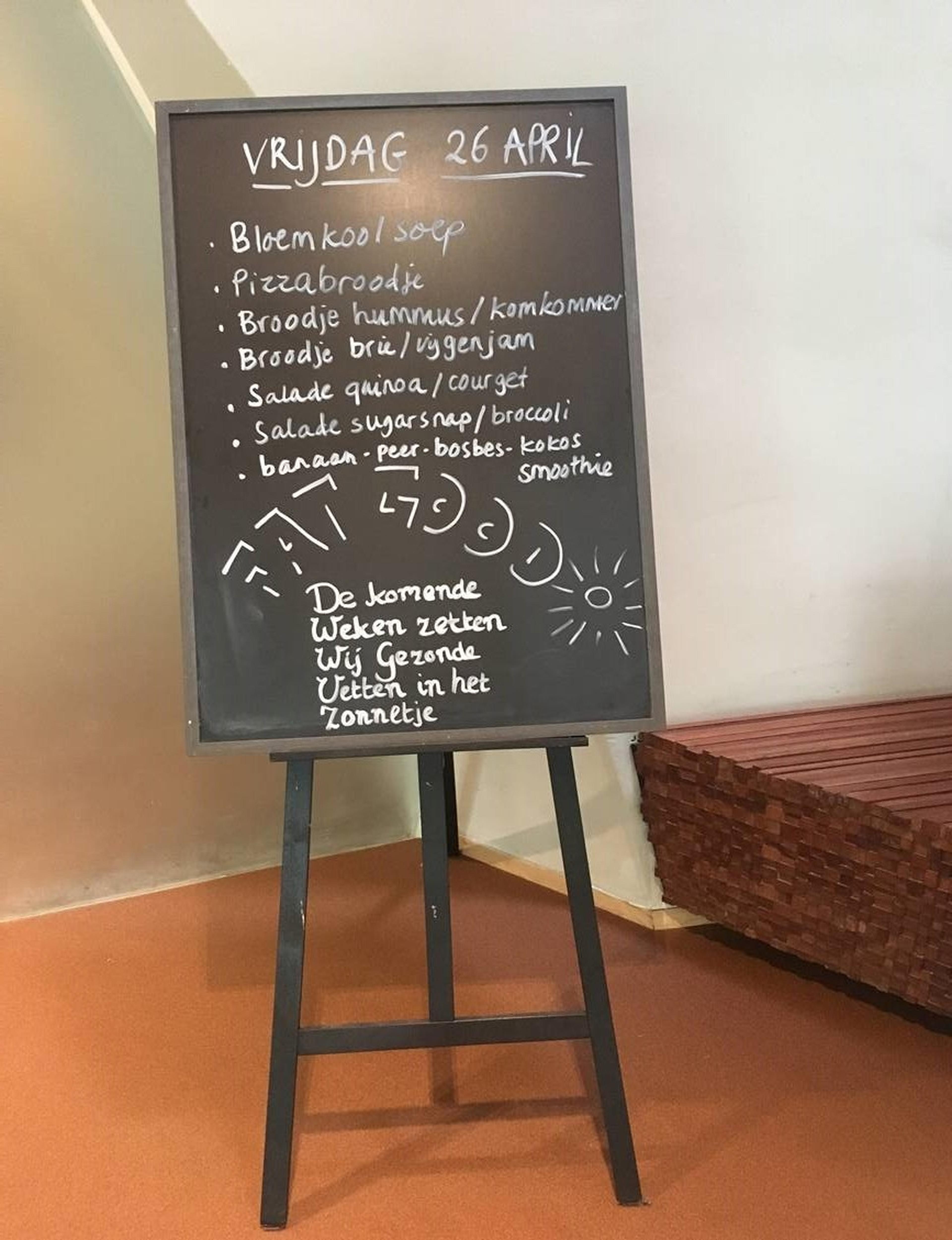 Aanbod in de kantine