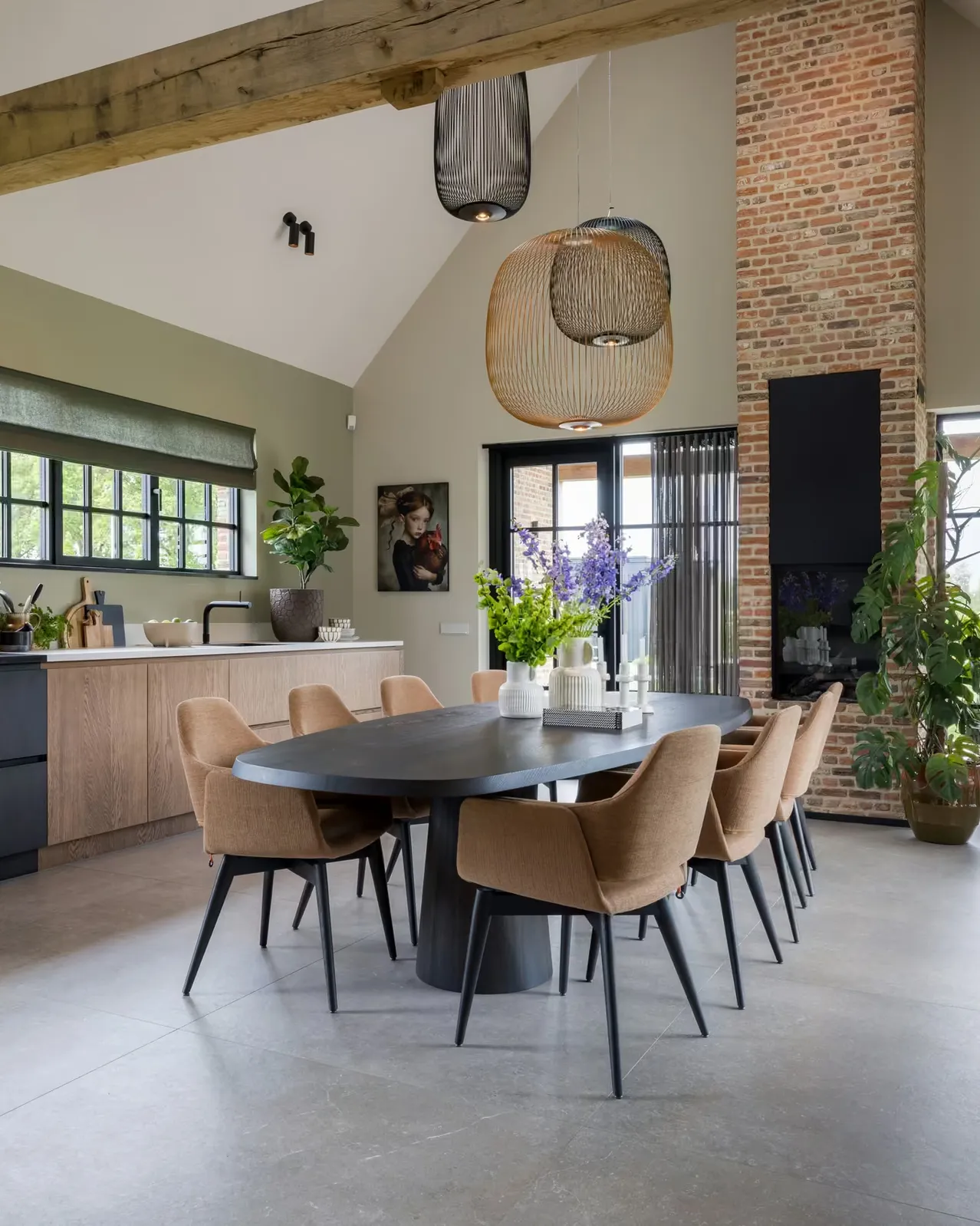 De keuken en de eettafel