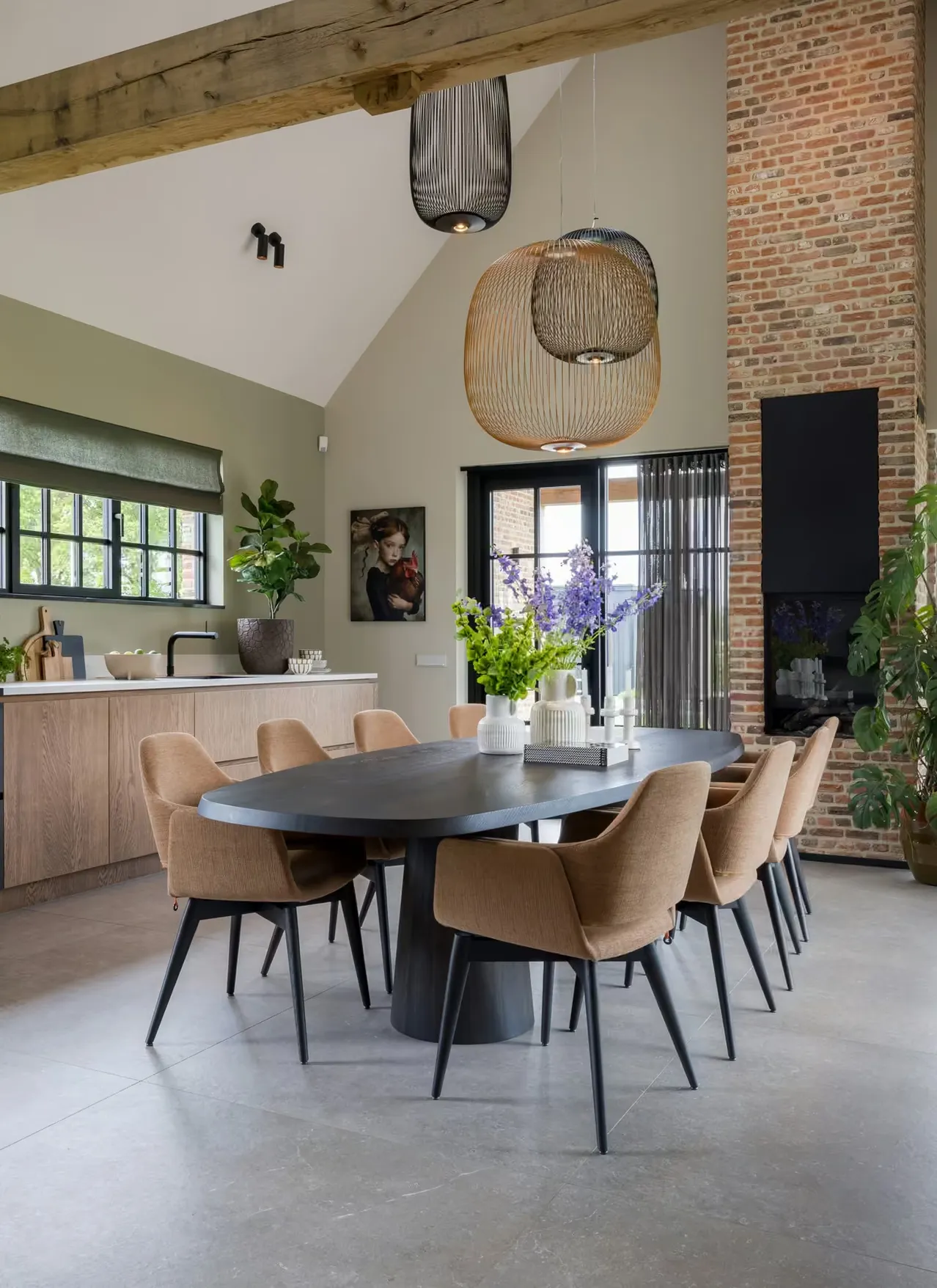 De keuken en de eettafel