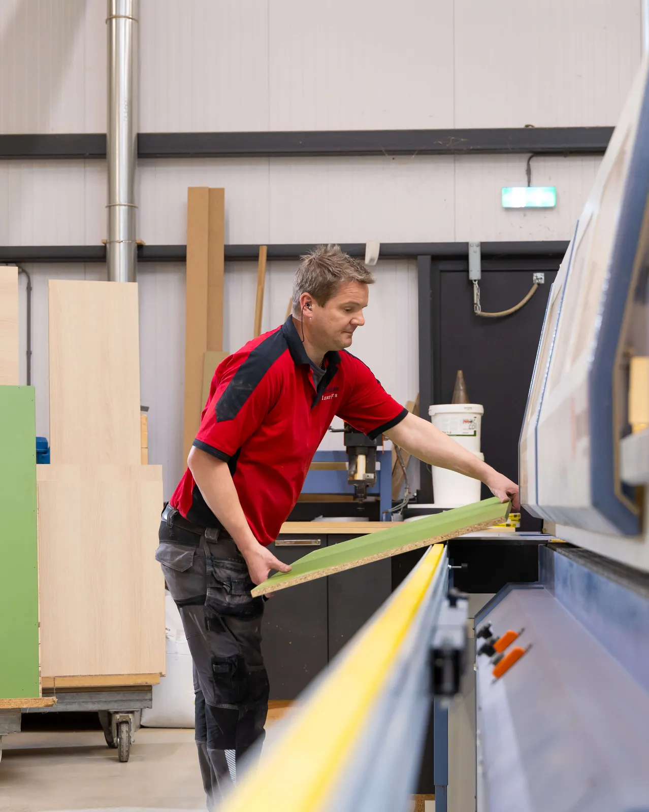 In de werkplaats