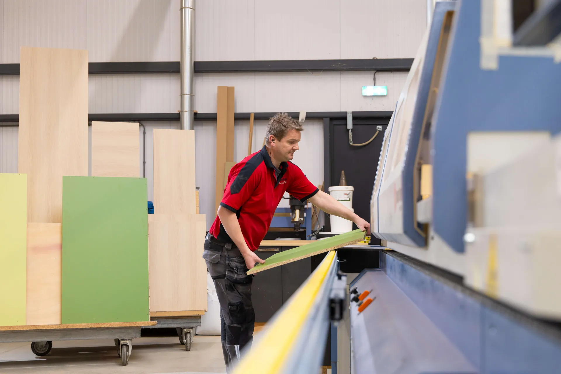 In de werkplaats