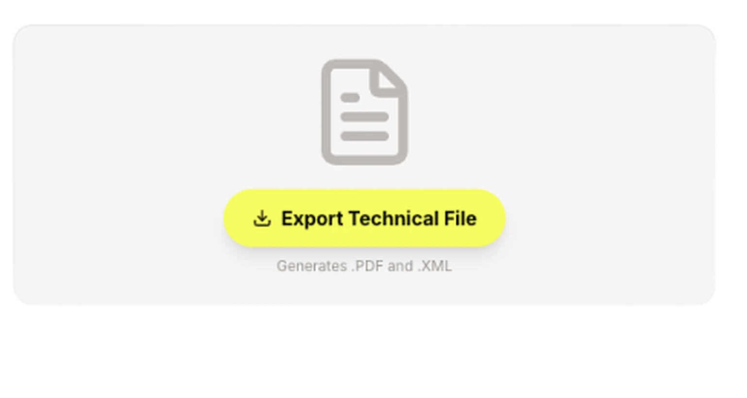ASAP technical documentation export panel showing automated report generation for safety assessment files