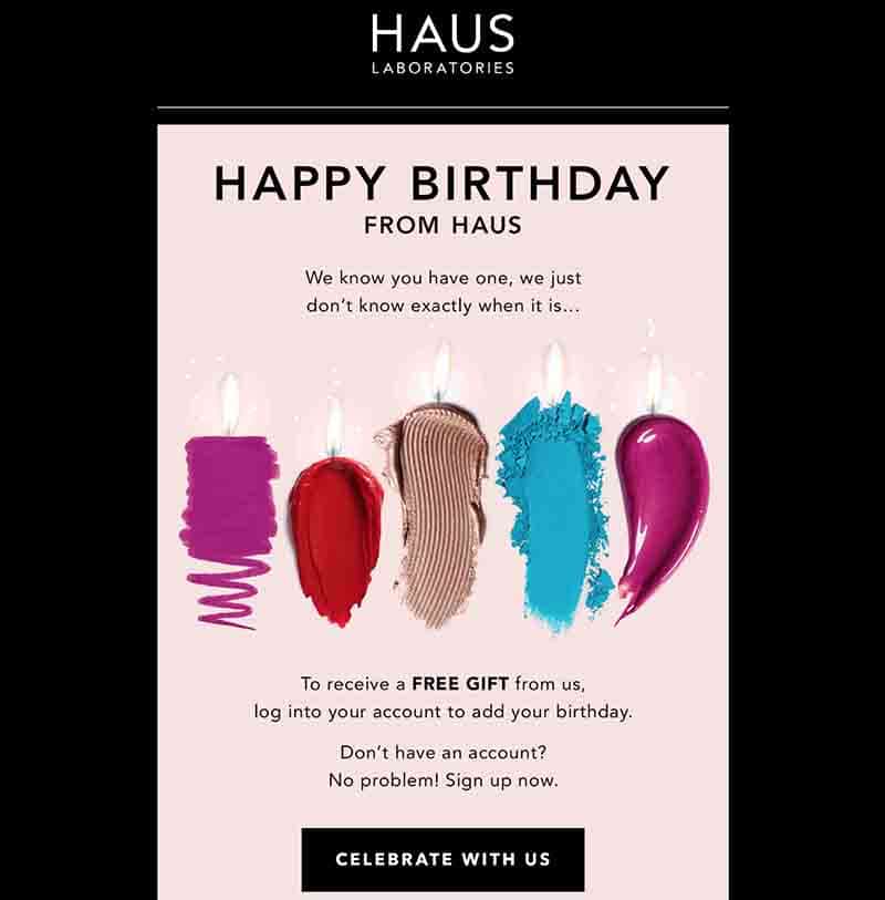 Geburtstags-E-Mails zur Vertiefung der Kundentreue