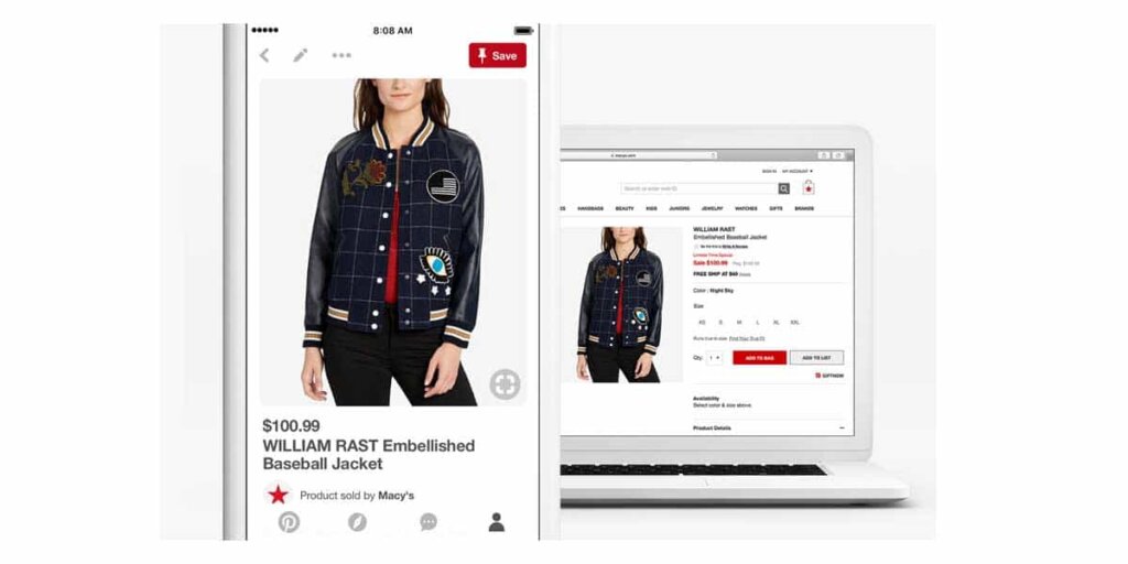 Marketing de comercio electrónico en Pinterest