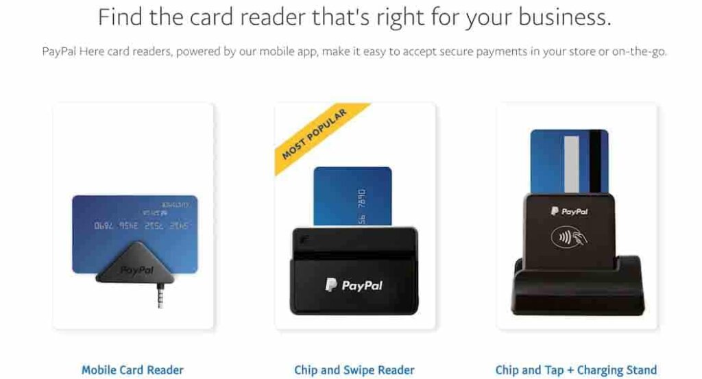 Lecteurs de cartes PayPal