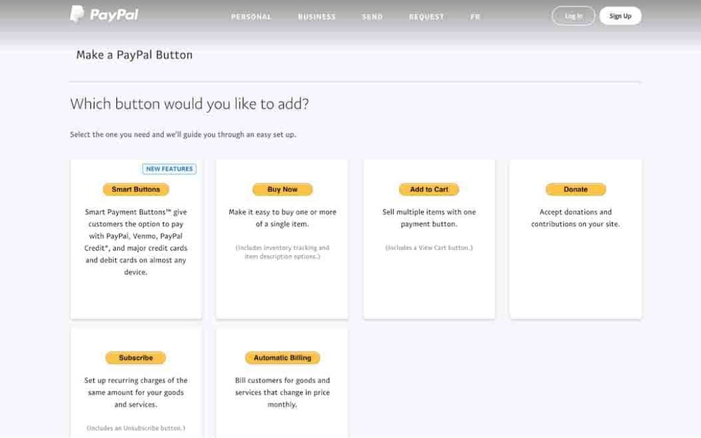 Boutons PayPal