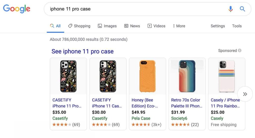 Anuncios de compras en Google