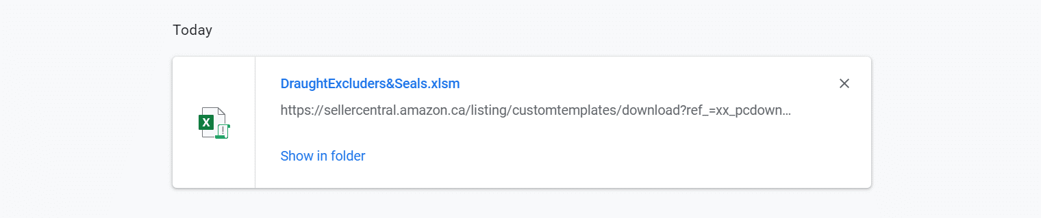 Générer des fichiers modèles Amazon