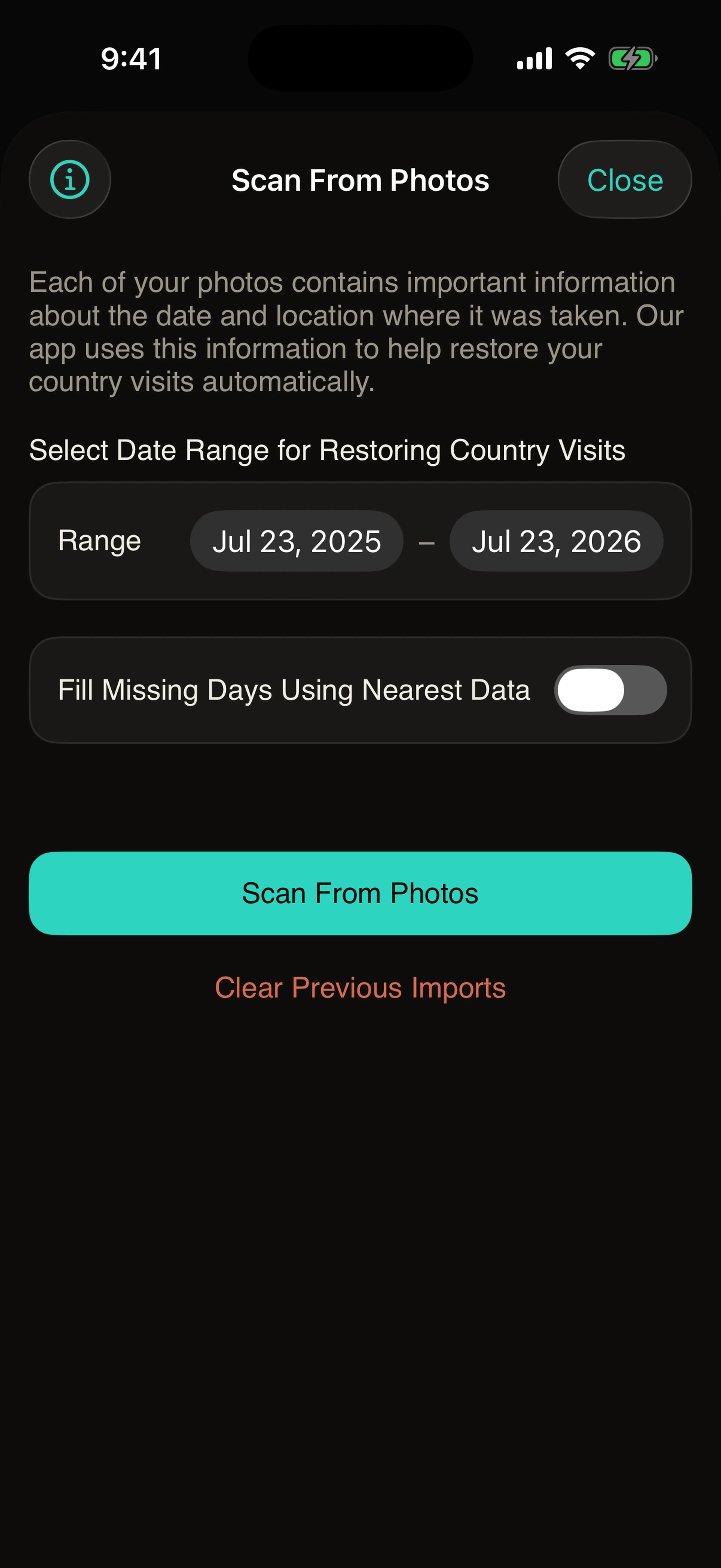 Rebuilding past trips from photos
