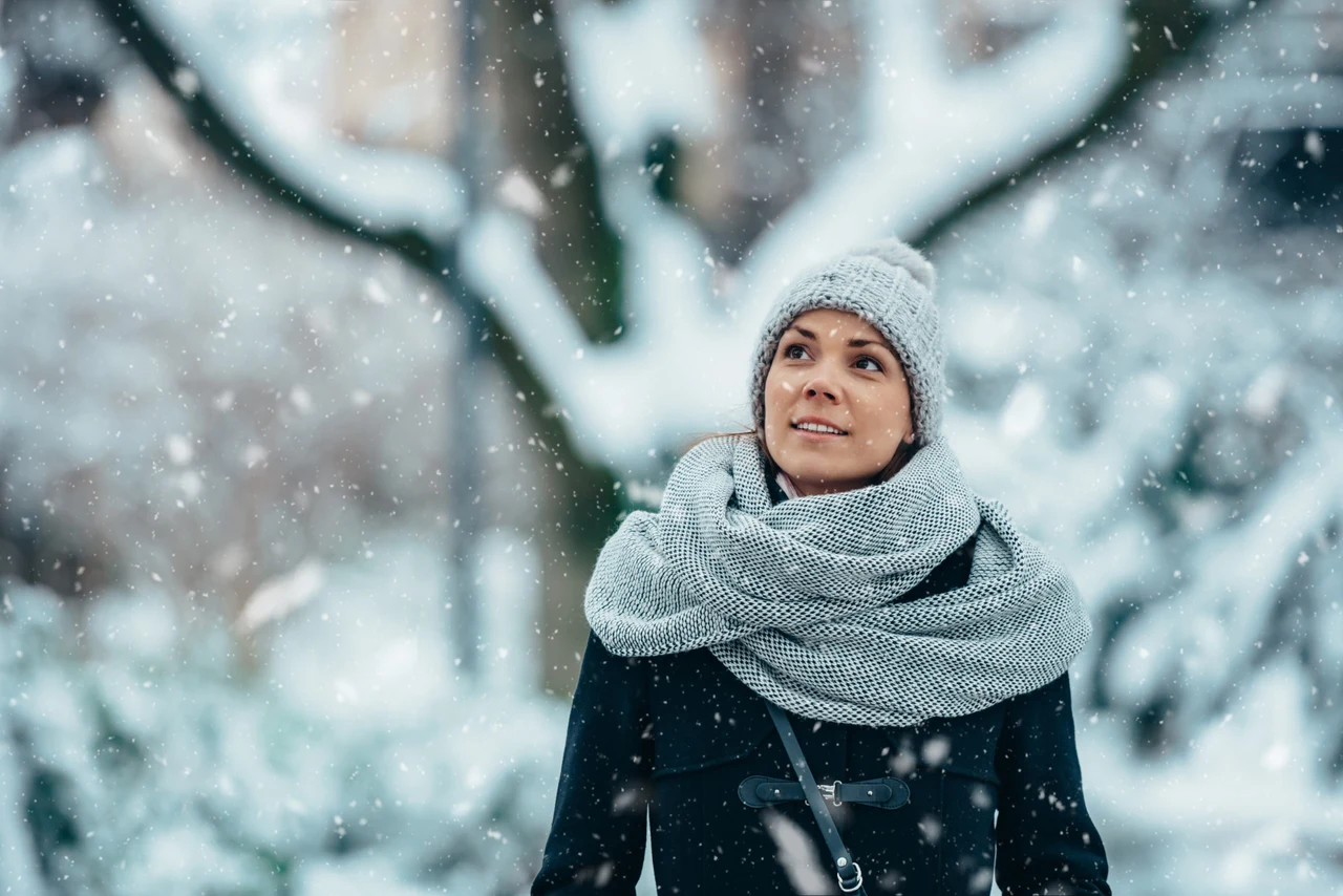 vrouw-winter