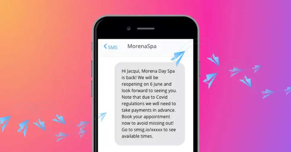 Send Text Message Alerts for Day Spa Reopening