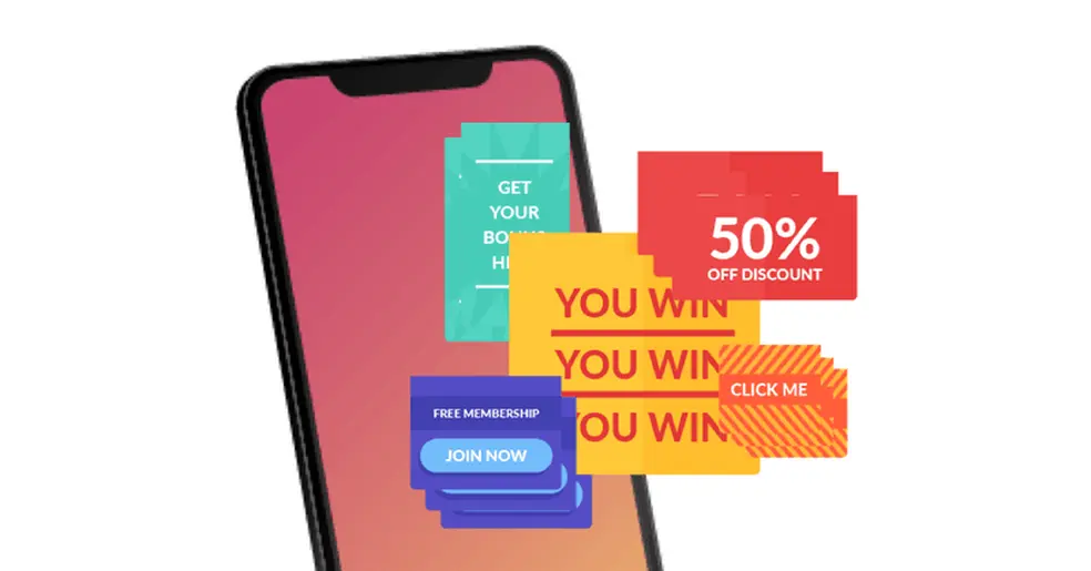 Smartphone with messages