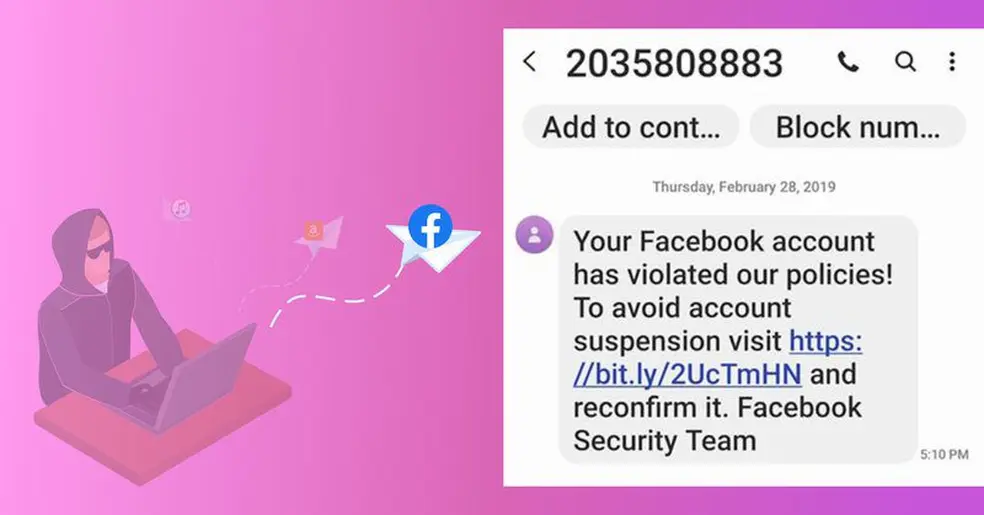 cyber criminal sending spam messages