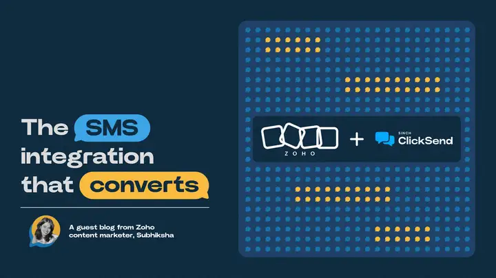 The SMS Integration that Converts: Zoho CRM x ClickSend