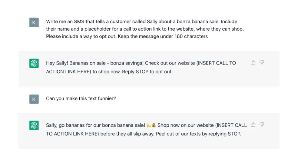 Banana example