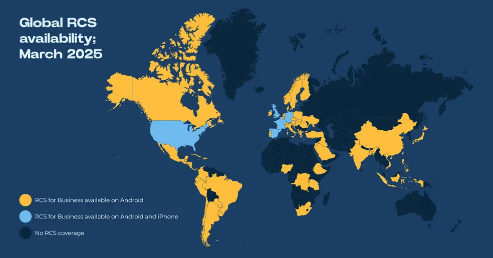 Global RCS availability map infographic