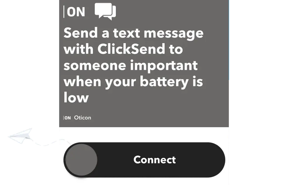 Send a text message when your phone battery is low