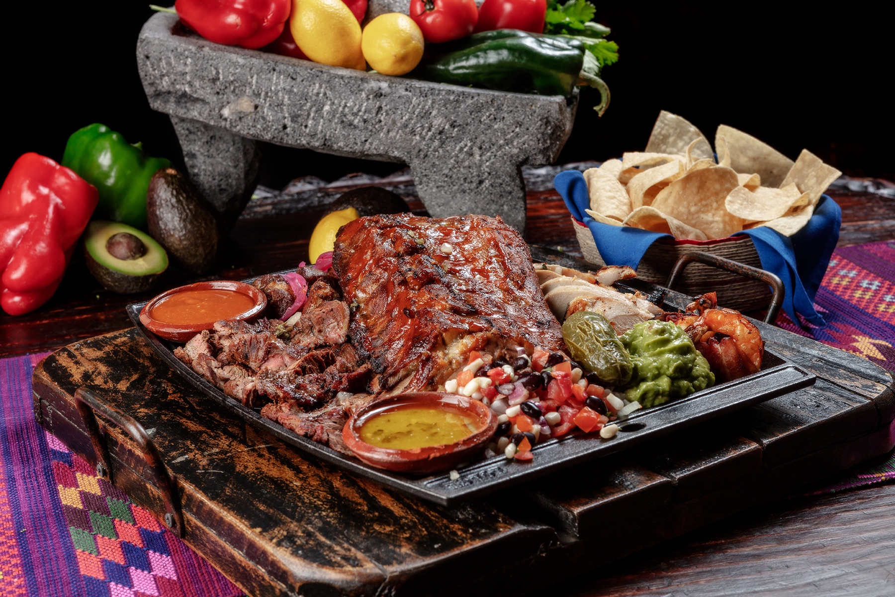 Parrillada Los Reyes served at No Más! Cantina