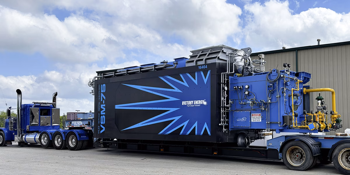Victory Energy Watertube Boiler On A Truck