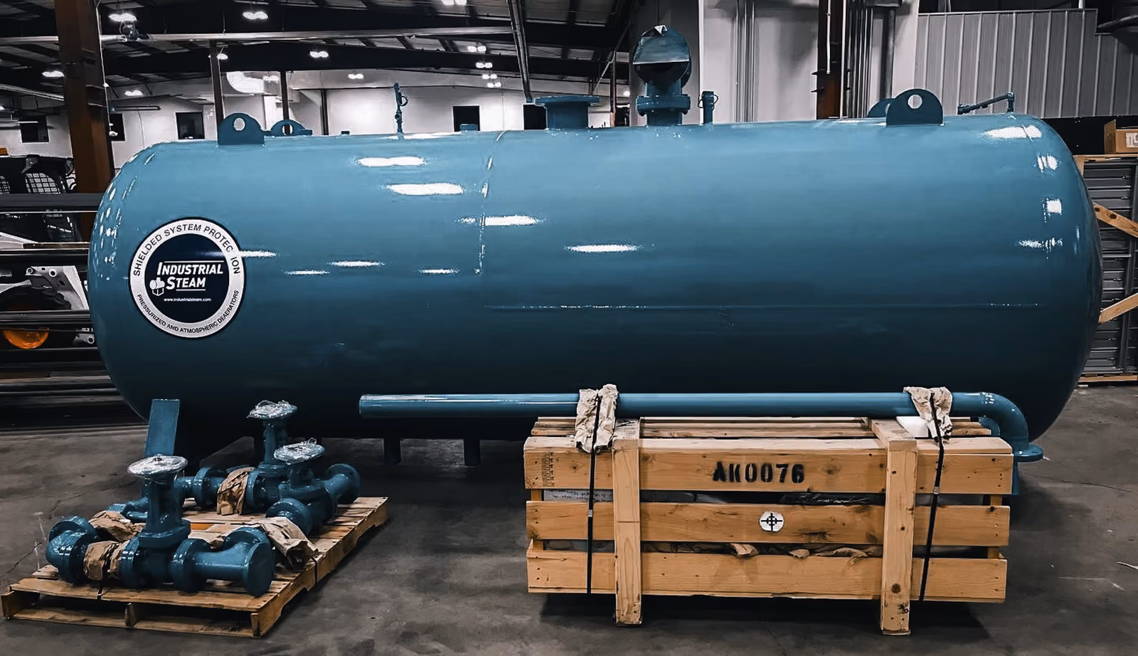 Industrial Steam Deaerator On Our Shop Floor