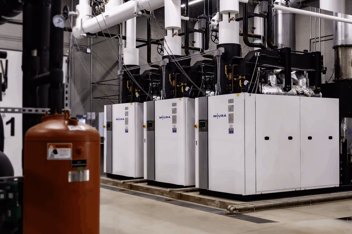 3 Industrial Miura Boilers Installed