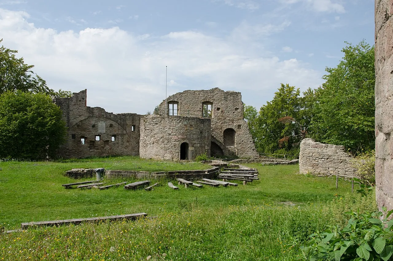 View of Burgruine Henneberg