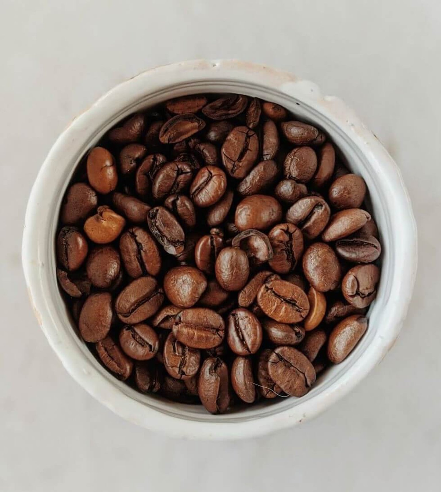 coffee beans on a plate