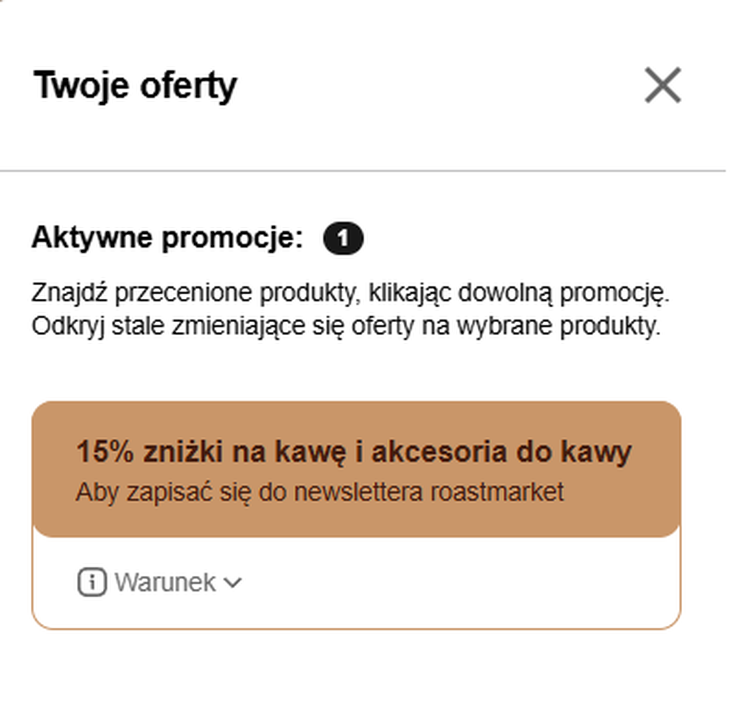 Zrzut ekranu portfela