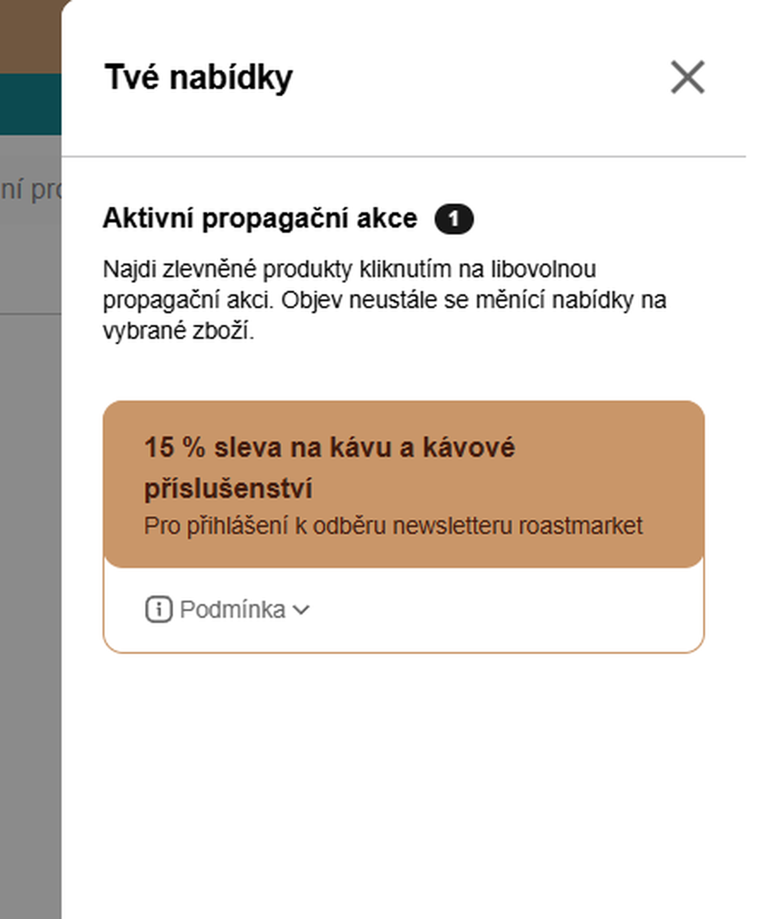 Snímek obrazovky peněženky
