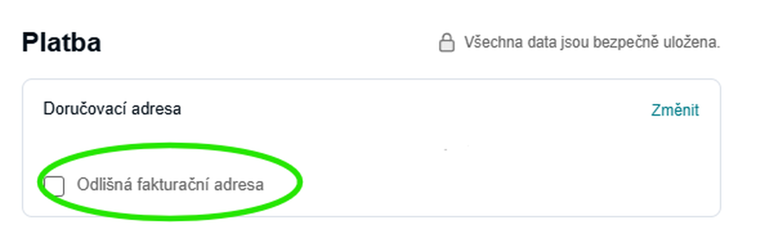 Fakturaadresse i checkout