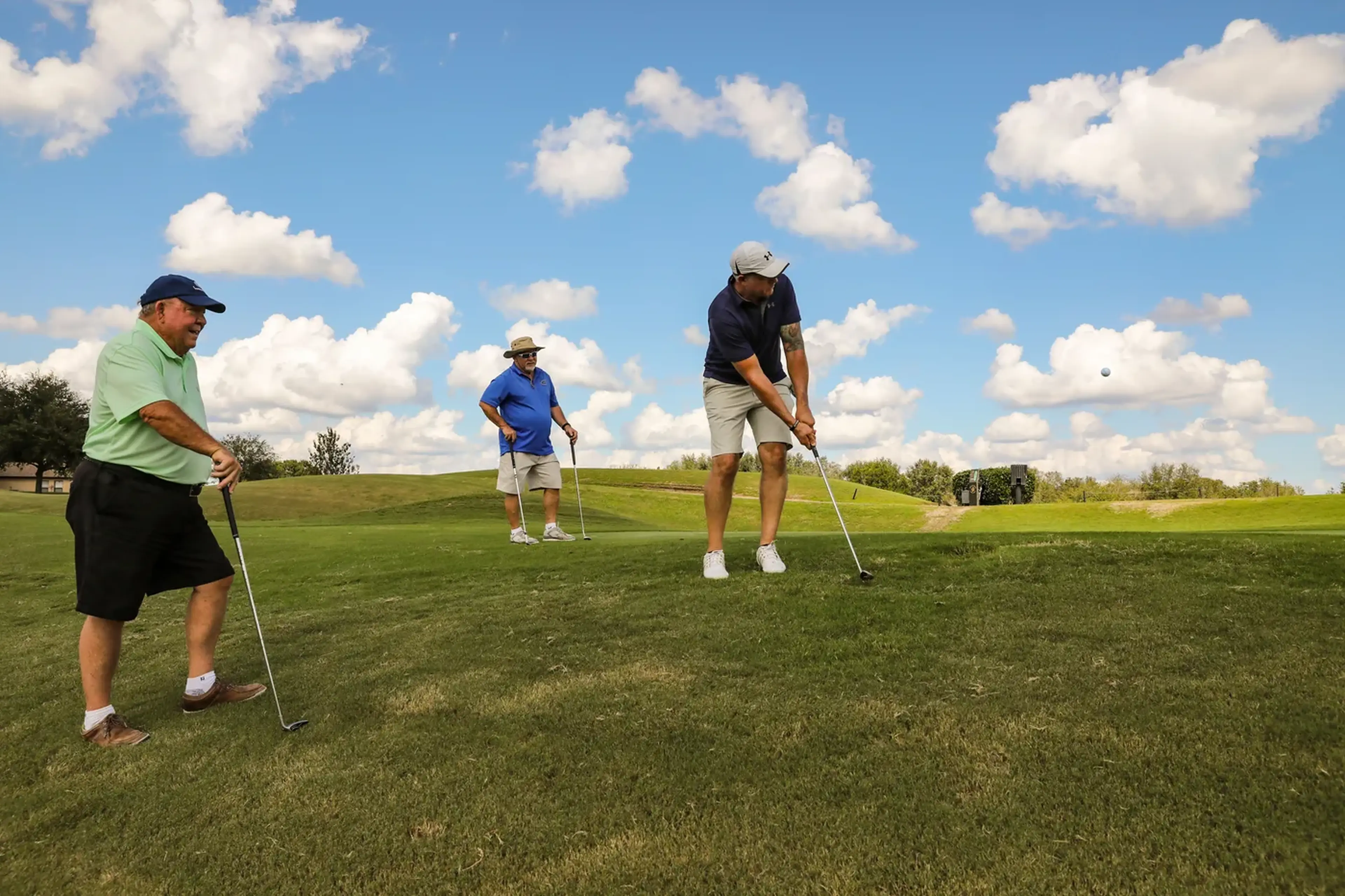 Golfers at a corporate golf day