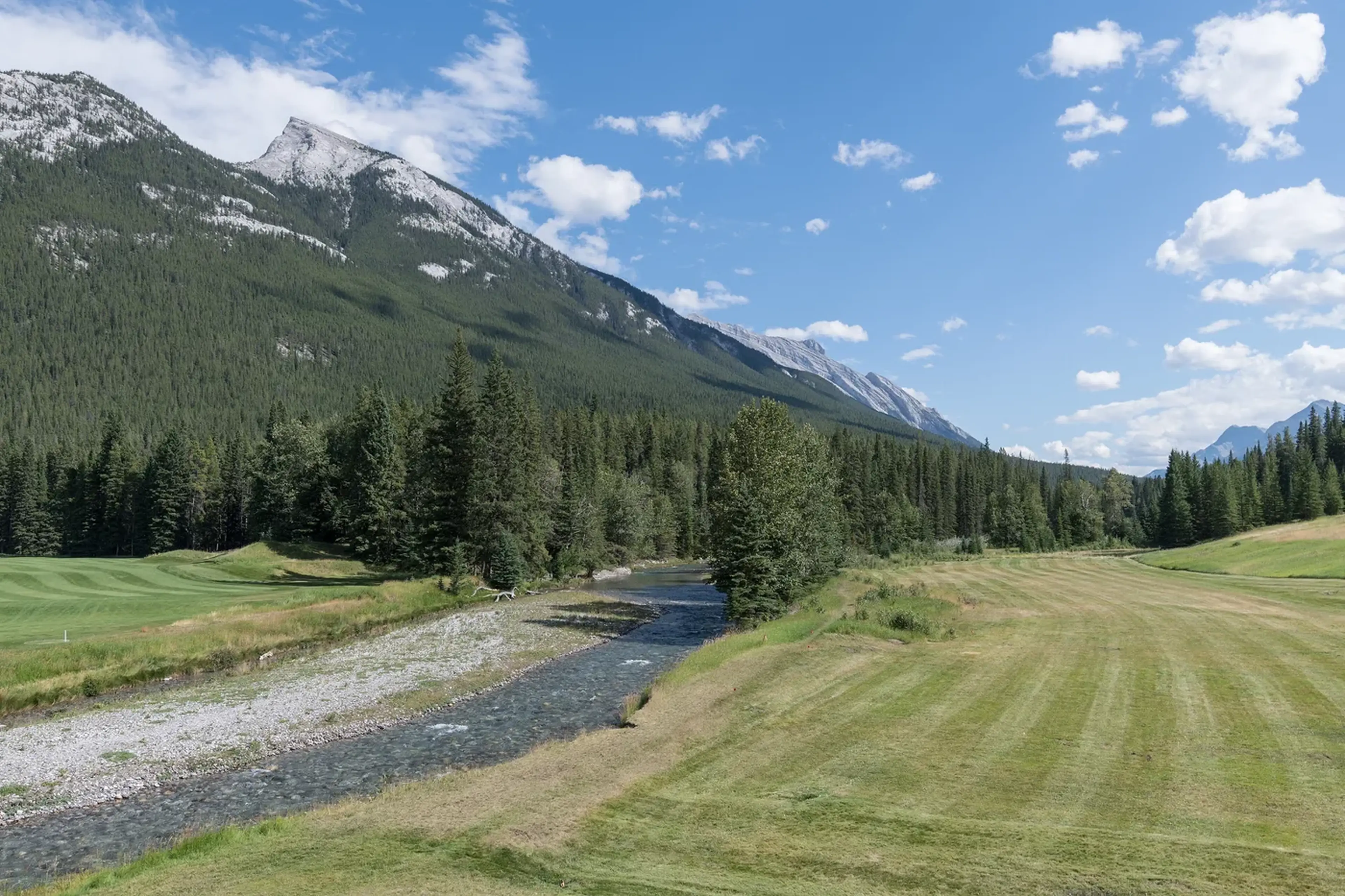A mountain golf course at Banff Springs