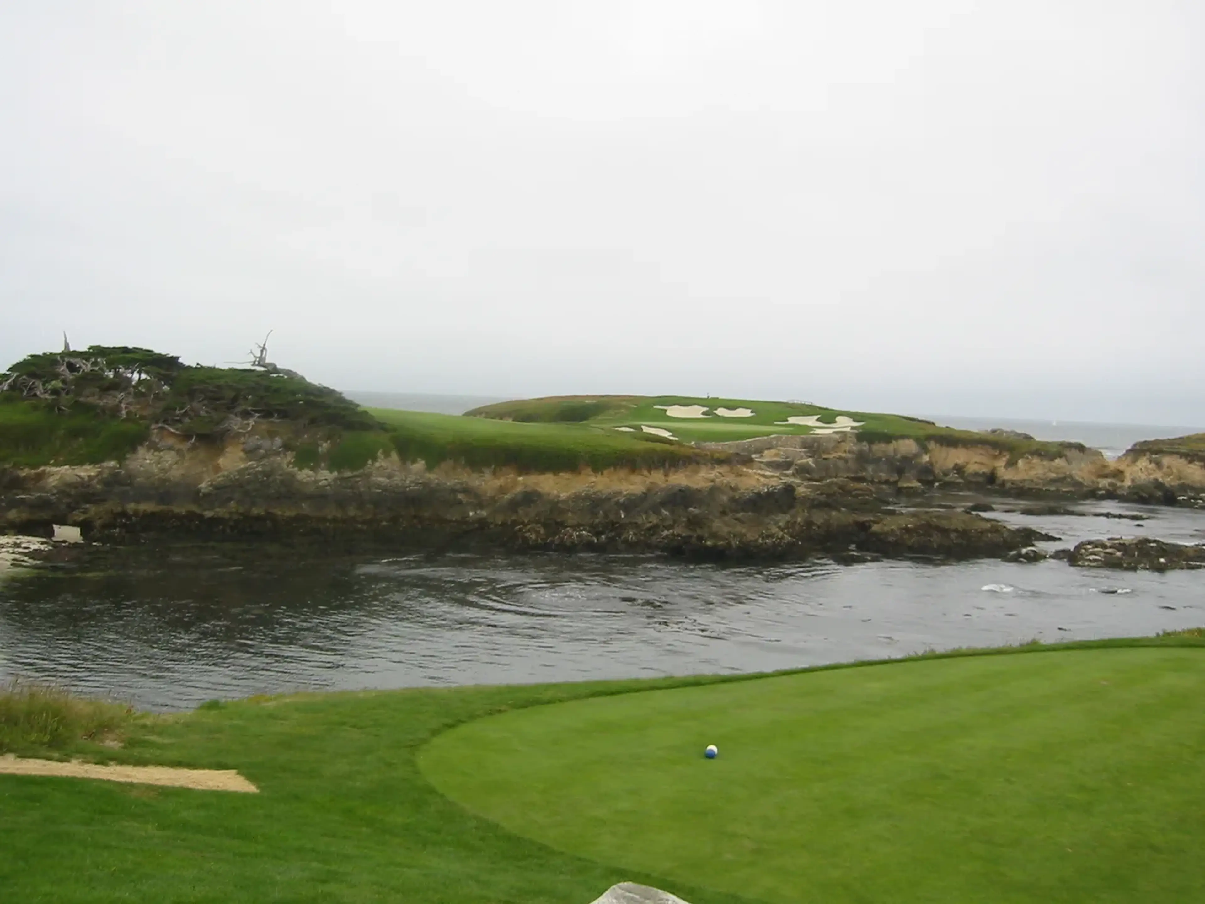 The cliffs and cypress trees at Cypress Point Club
