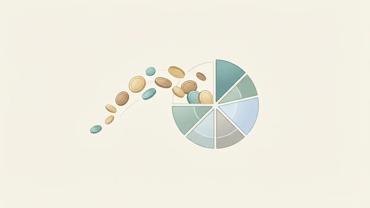Illustration of steady monthly mutual fund investing