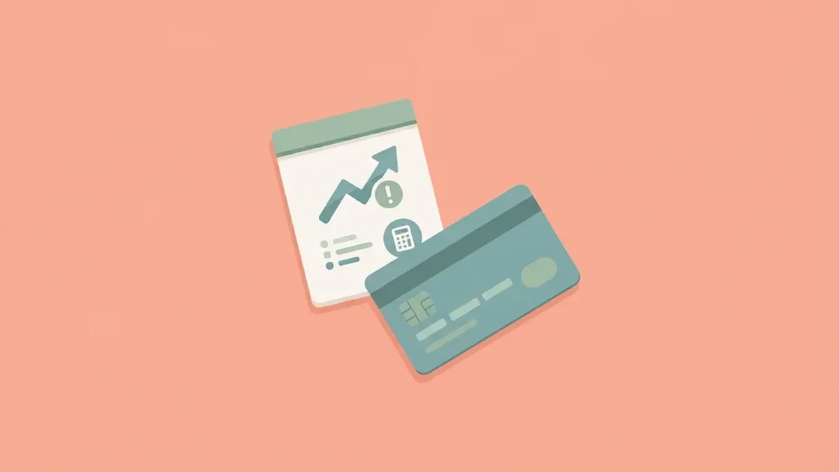 Illustration of high APR credit card interest costs