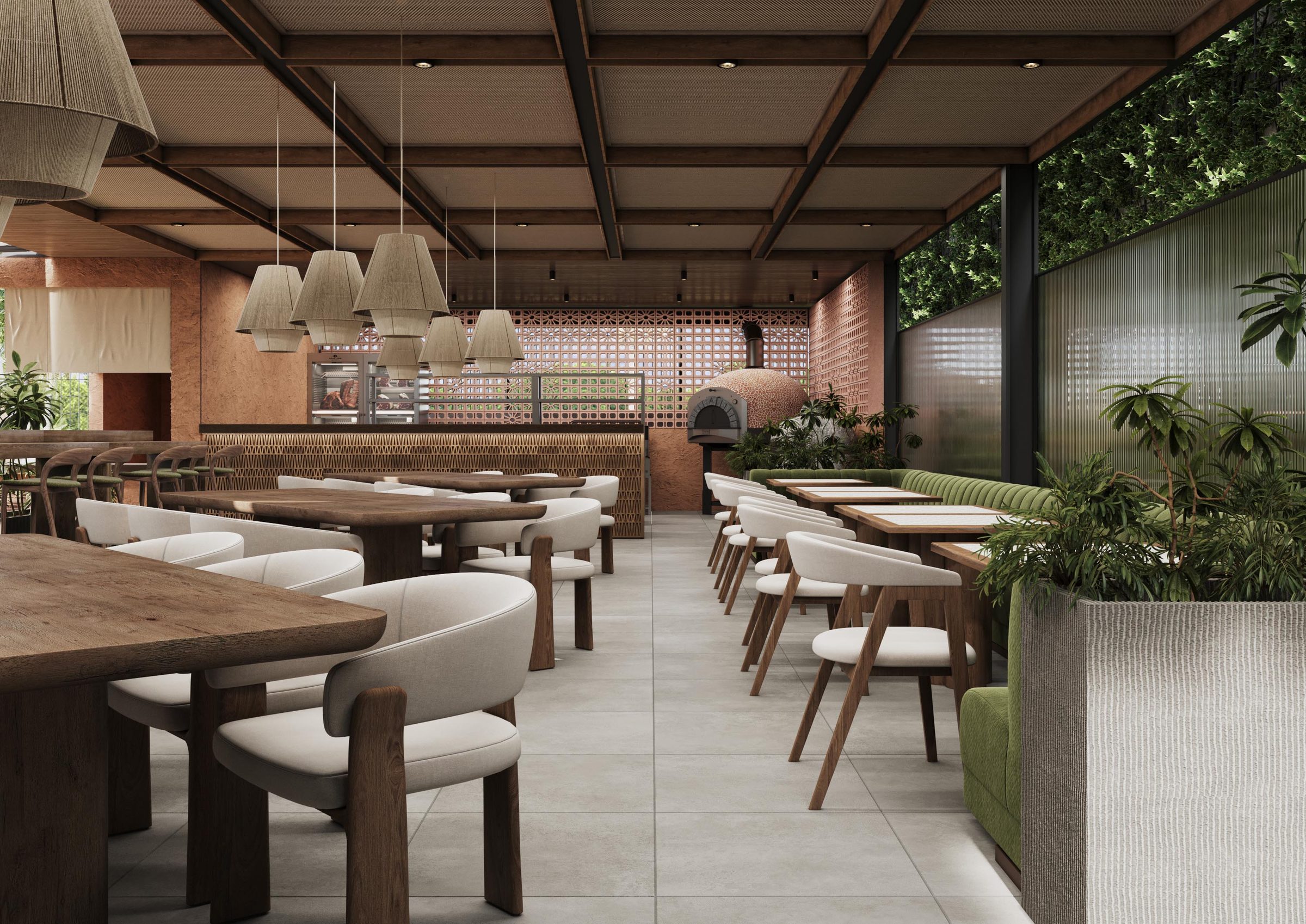 Tropical landscape surrounding Solvyn Cafe
