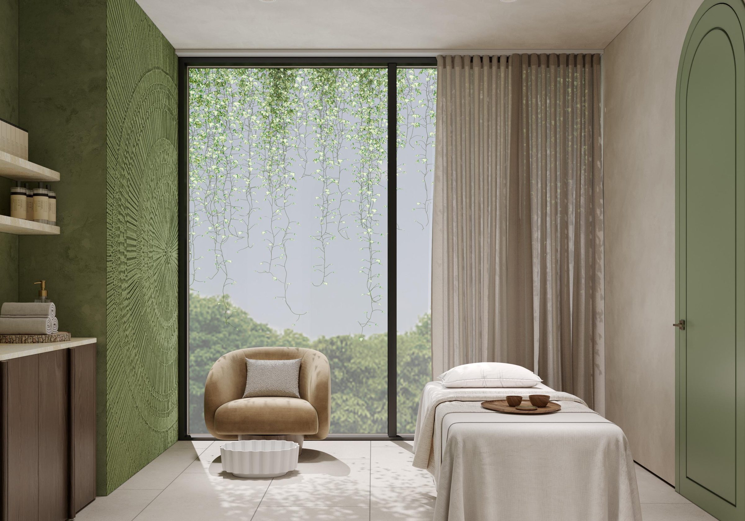 Restorative spa treatment at Solvyn City