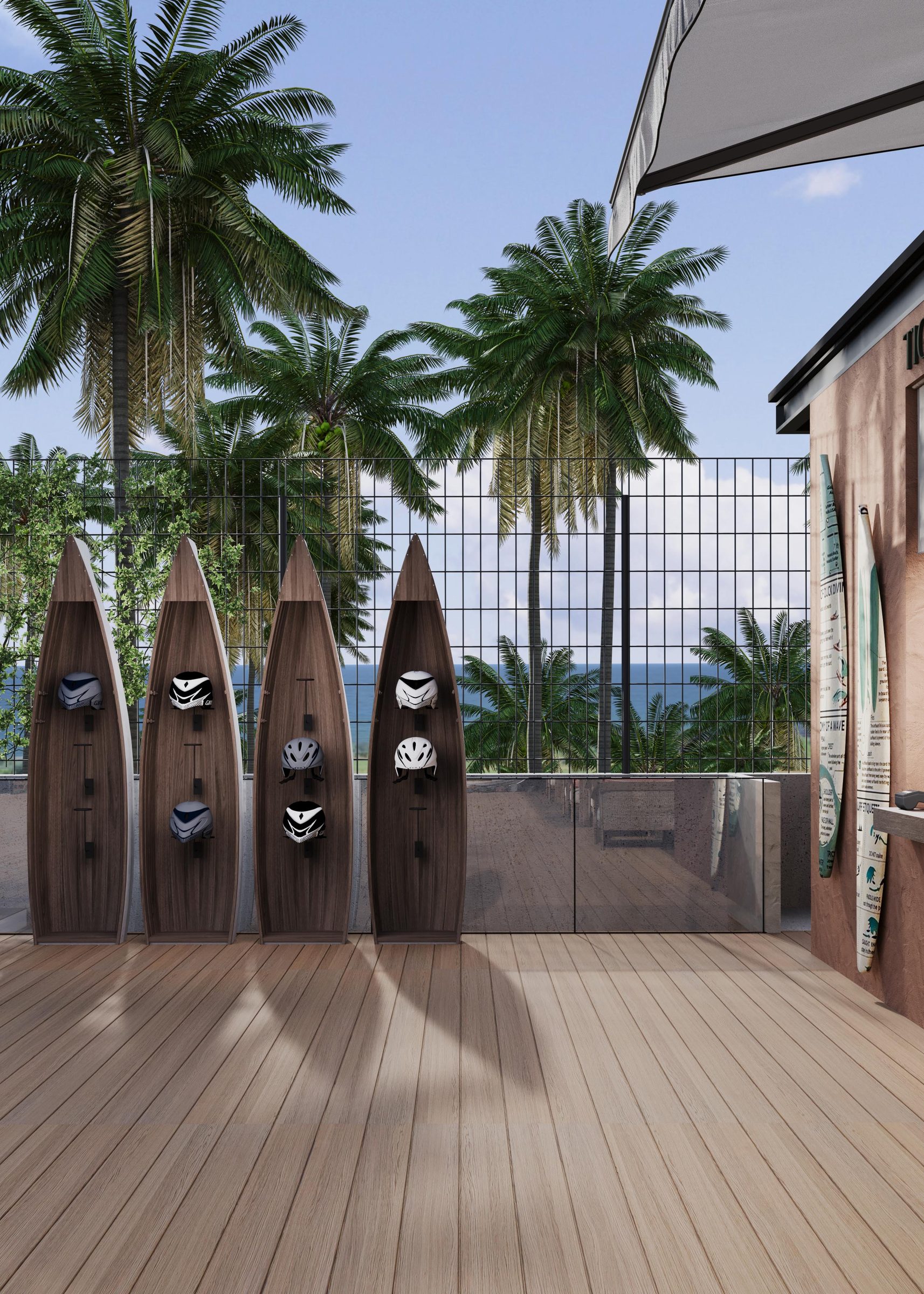 River Surf equipment station