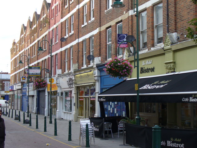 The pedestrianised Hildreth Street in Balham, lined with independent shops