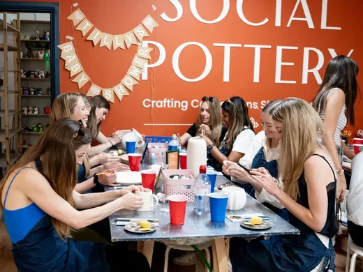Late Night Sip & Paint at Social Pottery