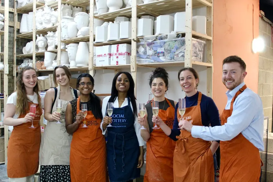 Late Night Pottery Painting at Social Pottery