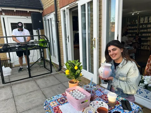 Pottery Decorating Session at Social Pottery