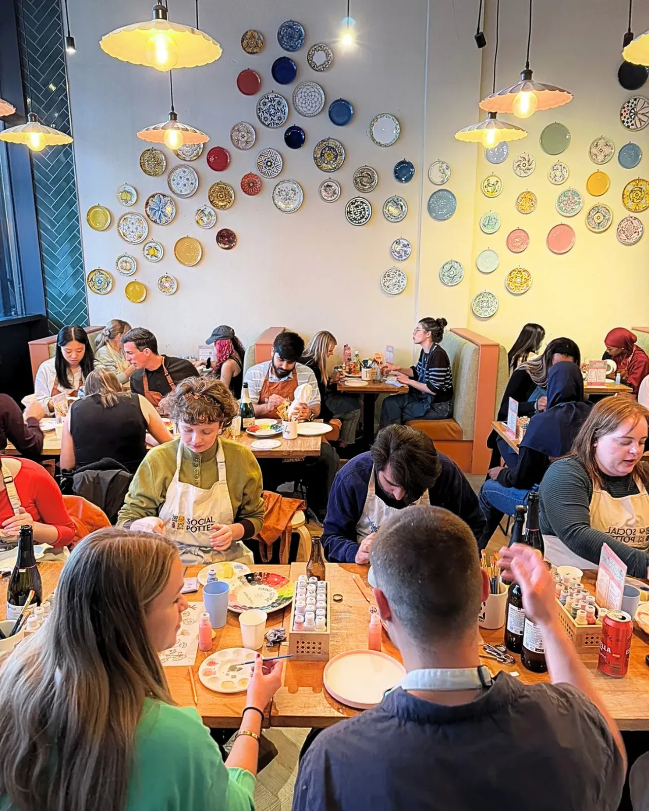 Painting tables at White City