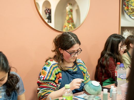 Pottery Decorating Session at Social Pottery